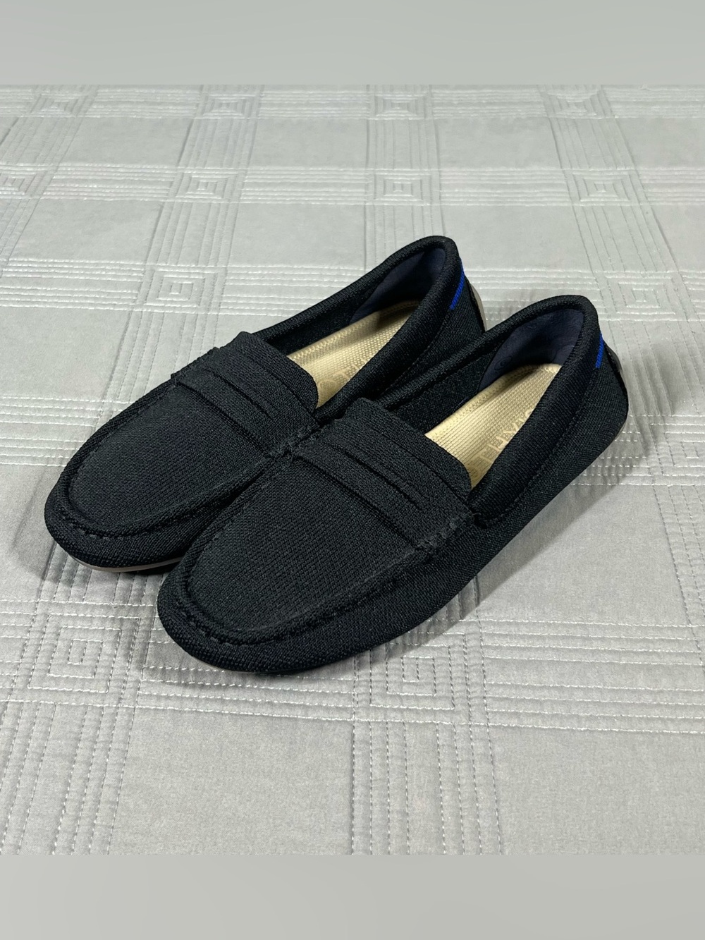 Rothy’s The Driver Loafers Women’s Shoe Size 6 Black Knit Driving Moccasins